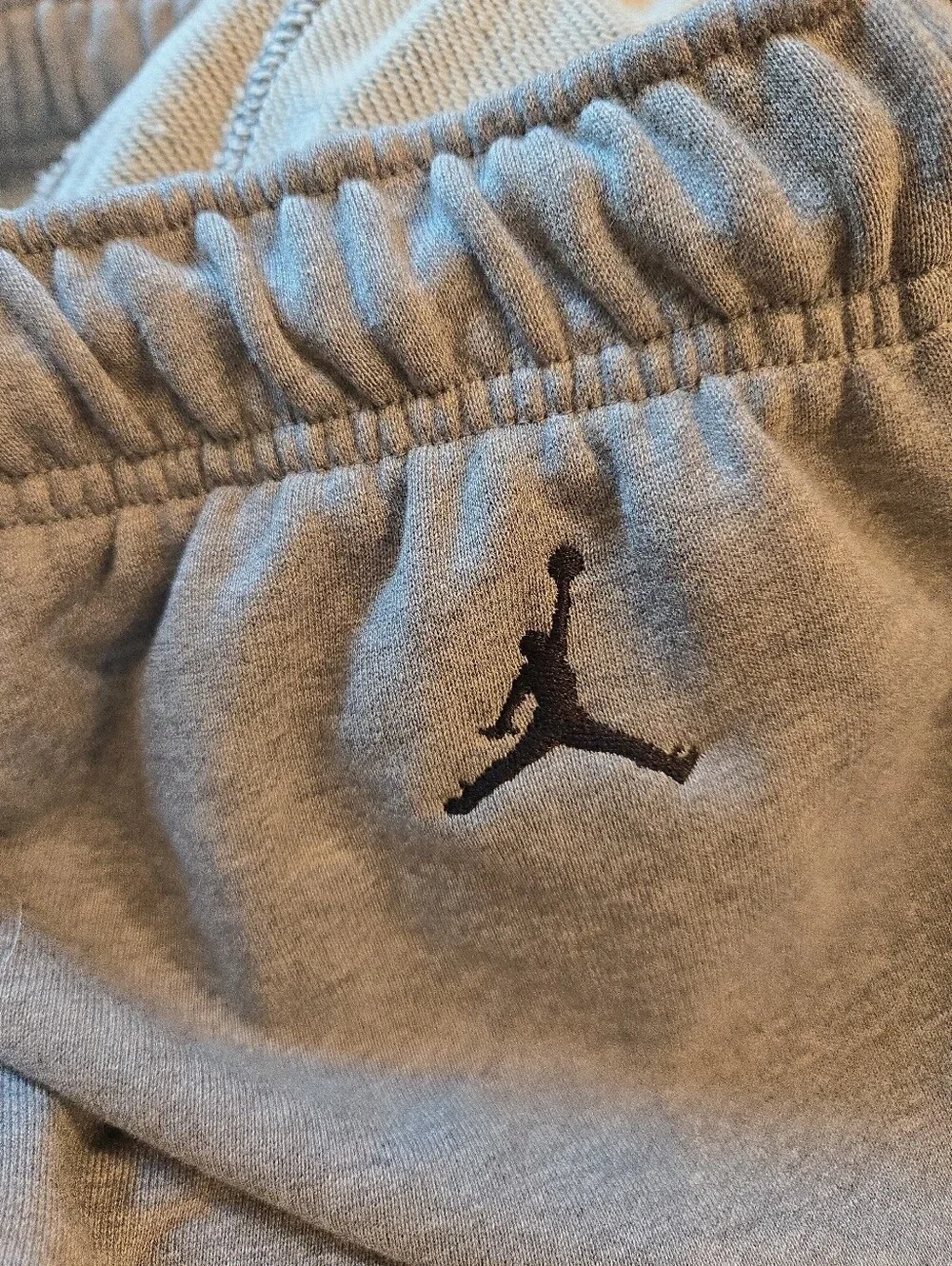 Nike Air Jordan Brooklyn Fleece Light Grey Sweatpants Heavy Men's Sz Medium NWT